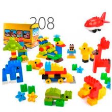 208pcs plastic blocks for childrens under 10 years oldfor transport Compatible Lego