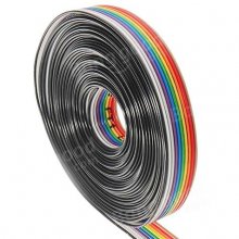 10P 1.27mm Pitch Spacking Rainbow cable 61M/Reel