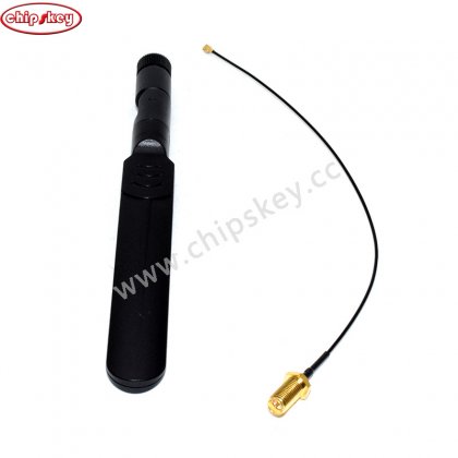 wifi Antenna 2.4Ghz/5.8ghz Omni dual-band 5dbi Aerial RP SMA male + Mini 1.13 PCI U.FL to RP SMA Female WiFi Pigtail Cable 17cm