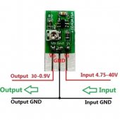Alternative low voltage step - down module with 5-40V to 1-30V wide voltage