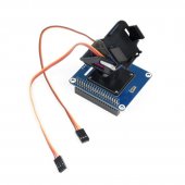 Raspberry Pi 4B Servo Motor Controller PWM Kit, 2-DOF Pan-Tilt HAT for RPi Light Intensity Sensing Control Camera Movement I2C, Onboard PCA9685 Chip