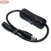 DC5.5/2.1mm Extender Power Cable With Switch 30CM Length