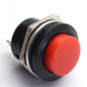R13-507/16mm Botton/Red 16mm No Self Lock Switch