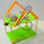 Monorail Double Wheels Telpher Children Educational Toy