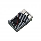 Raspberry pi 4 metal heatsink gray with 1 fan