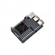 Raspberry pi 4 metal heatsink gray with 1 fan