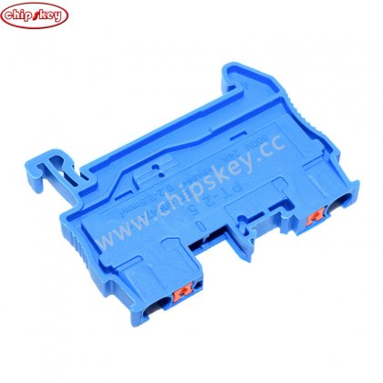 Blue Din Rail Terminal Block PT-2.5 Push In Terminal Connector Spring Screwless Electrical Wire Conductor Terminal Block PT2.5