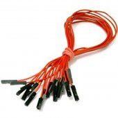 CAB_F-F 10pcs/set 10cm Female/Female Dupont Cable Red For Breadboard