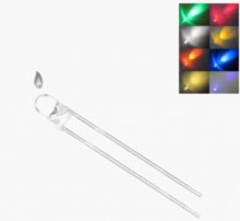 Diffused Warm White 3mm Flicker Candle LED F3 1000pcs/bag