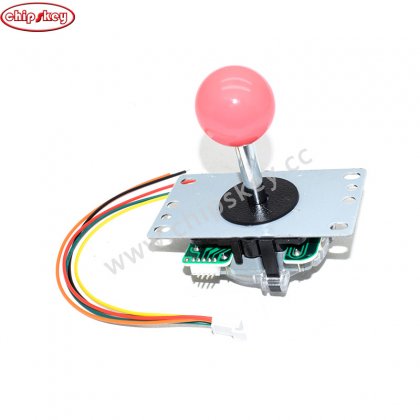 Pink 5Pin 8way Long Stick Joystick with Multi Color Ball for Arcade Game Machine Pandora box console