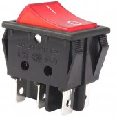 Red Rocker Switch 6pins 16A 32*25*28mm