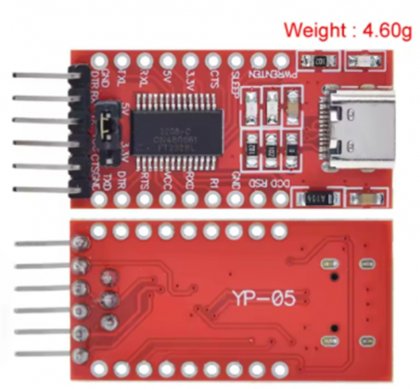 Type-C FT232 FTDI USB 3.3V 5.5V to TTL Serial Adapter Module