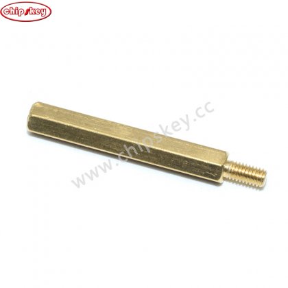 30MM+6 M3 Brass Threaded Stand-Off Hex Screw Pillars