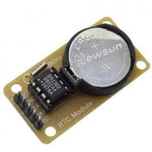DS1302 real-time clock module; with battery the CR2032 power-down walk