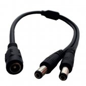 DC Power Cable 5.5x2.1mm Female 1 to 2 Male Plug