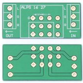 For ALPS 16 type 27 type universal double layer gold-plated potentiometer PCB empty board 48*22.5mm duoble side gold plating PCB