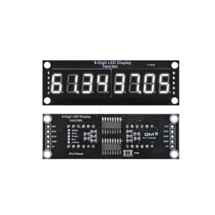 White 8-Digit LED 0.36 Display Tube 74HC595