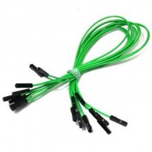 CAB_F-F 10pcs/set 10cm Female/Female Dupont Cable Green For Breadboard