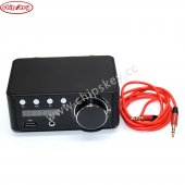 Power amplifier 2x50W Bluetooth 5.0 USB Aux Black