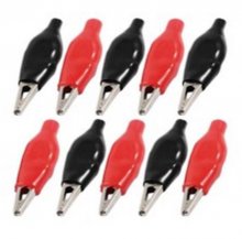 4.5CM Big Size Crocodile Entrainment Sheath Power Clip Price for 2pcs 1pcs Black+1pcs Red