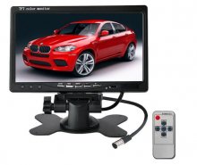 7 Inch Color TFT LCD Headrest Car Rear View Monitor 7'' Parking Rearview Monitor 2 Video Input For Reverse Backup Camera DVD
