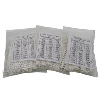 660Pcs 0805 SMD Resistor Kit 33 Values Assorted Kit 1ohm-1Mohm 1% 33values X 20