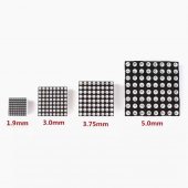 5MM, dot matrix 8 * 8 dot matrix, 5MM, bright red, red 60 * 60MM , Common Anode