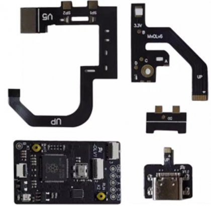 Raspberry Pi RP2040 OLED Game console guide plate set