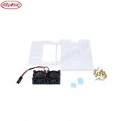 Dual Fan+ 2 Transparent Layer Acrylic Case for Raspberry PI 4