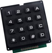 4x4 matrix keyboard, black color