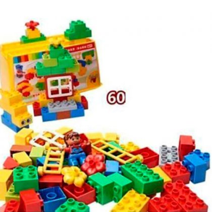 60pcs assembled plastic toy bricks children puzzle educational toys Compatible Lego