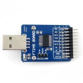 FT245 USB FIFO Board (type A) FT245RL USB TO Parallel FIFO Evaluation Module (Blue)