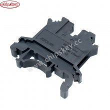 Black Din Rail Terminal Block UK-2.5B Wire Electrical Conductor Universal Connector Screw Connection Terminal Strip Block UK2.5B