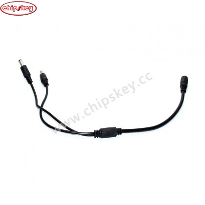 DC Power Cable 5.5x2.1mm Female 1 to 2 Male Plug