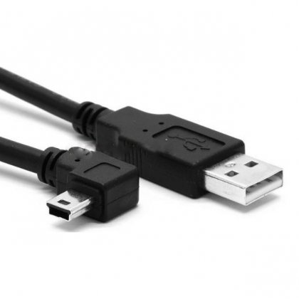150CM Lefi elbow mini USB/5Ppin to USB data cable