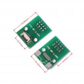 FFC / FPC soldered 0.5mm/1mm pitch connector adapter board 8P