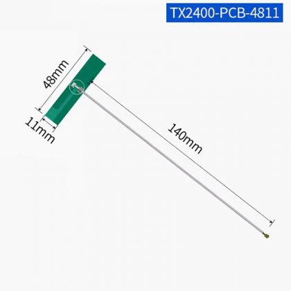 2.4G/3dBi/48*11mm 2.4 GHz Wifi Antenna IPEX 2.4GHz Embedded Antennas for Router Aircard Aerial 5.8GHz for Internet Signal IPX 5G Antenne