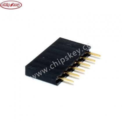 6P 2.54 Female Header Black