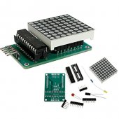 MAX7219 dot matrix module, the Arduino control module, microcontroller module, display module