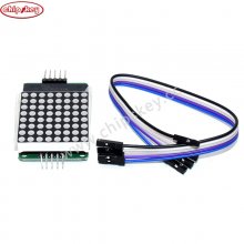 MAX7219 dot matrix module, the Arduino control module, microcontroller module, display module