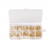 200pcs Brass Female Thread Knurled Nuts Thread Insert Round Injection Molding Knurled Nuts Assortment Kit