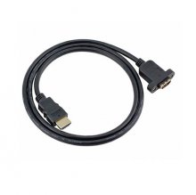 Host HDMI 1.4 Male to Female Panel Mount Cable + Screw 50 cm