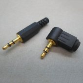 3.5mm Audio plug, 3-section plug AUX line terminal Bend