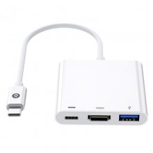 Type-C to HDMI + USB3.0 + PD Typc-C Charger