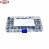 215Pcs 15 Values Kit Electrolytic Capacitor Organization Storage 0.1UF-330UF Capacitors Assortment Box Kit