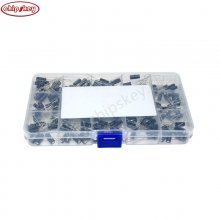 215Pcs 15 Values Kit Electrolytic Capacitor Organization Storage 0.1UF-330UF Capacitors Assortment Box Kit