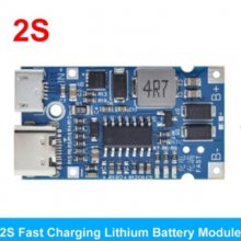 Type-C USB 2S BMS 4.5V-15V 18W 2A Lithium Battery Charging Module Support QC Fast Charge With Temperature Protection