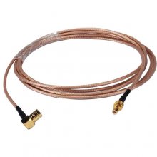 SMB Straight Female inside to SMB Bend Female inside 100CM RG316 Cable