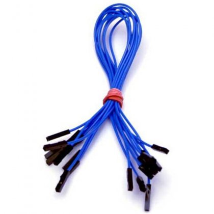 CAB_F-F 10pcs/set 10cm Female/Female Dupont Cable Blue For Breadboard