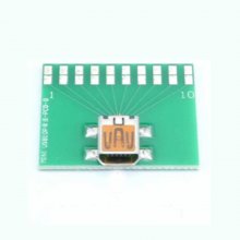 MINI USB 10Pins PCB Converter Adapter Breakout Board